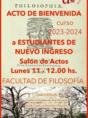 Bienvenida estudiantes nuevo ingreso 23-24