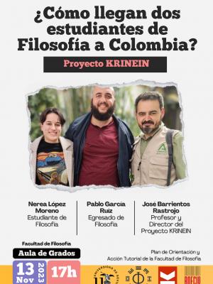 "¿Cómo llegan dos estudiantes de Filosofía a Colombia? (Proyecto KRINEIN)"