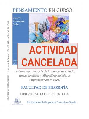 actividad cancelada