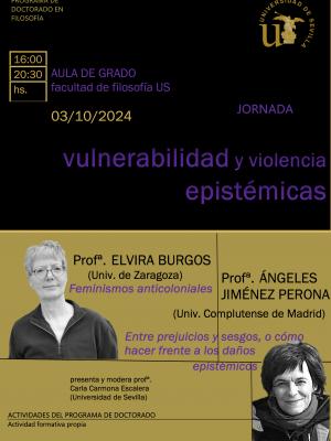 03-10-2024 JORNADA sobre "Vulnerabilidad y violencia epistémicas"