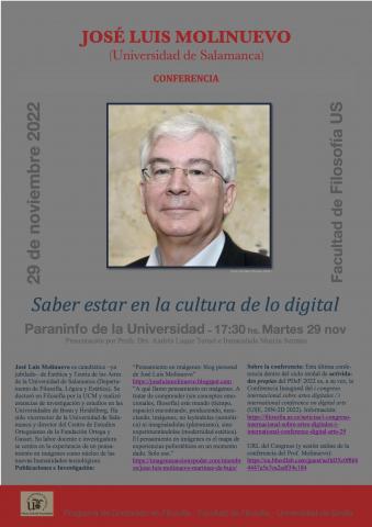 JOSÉ LUIS MOLINUEVO, "Saber estar en la cultura de lo digital"